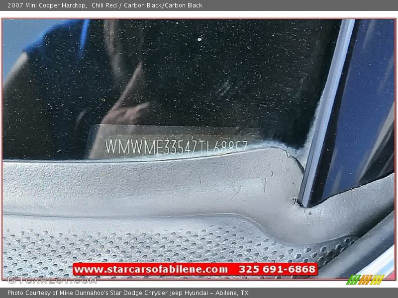 Chili Red / Carbon Black/Carbon Black 2007 Mini Cooper Hardtop
