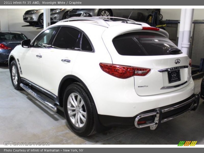 Moonlight White / Graphite 2011 Infiniti FX 35 AWD