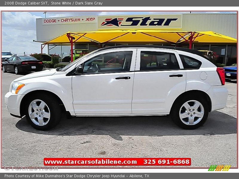 Stone White / Dark Slate Gray 2008 Dodge Caliber SXT
