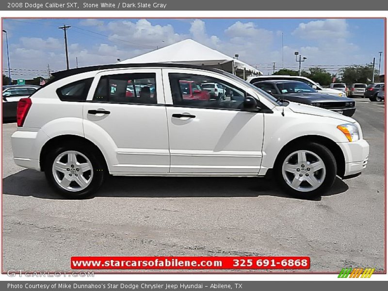 Stone White / Dark Slate Gray 2008 Dodge Caliber SXT