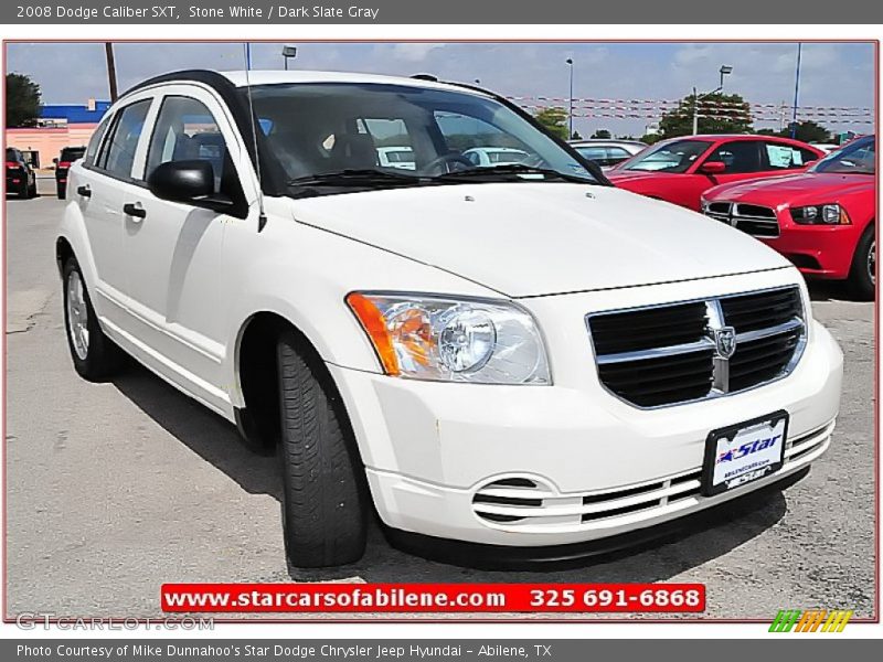 Stone White / Dark Slate Gray 2008 Dodge Caliber SXT