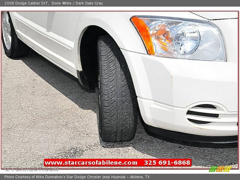 Stone White / Dark Slate Gray 2008 Dodge Caliber SXT