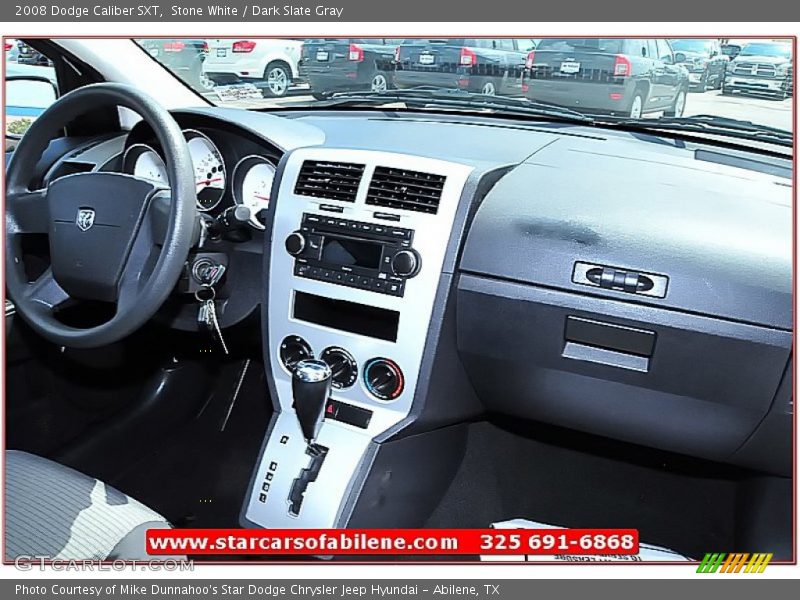 Stone White / Dark Slate Gray 2008 Dodge Caliber SXT