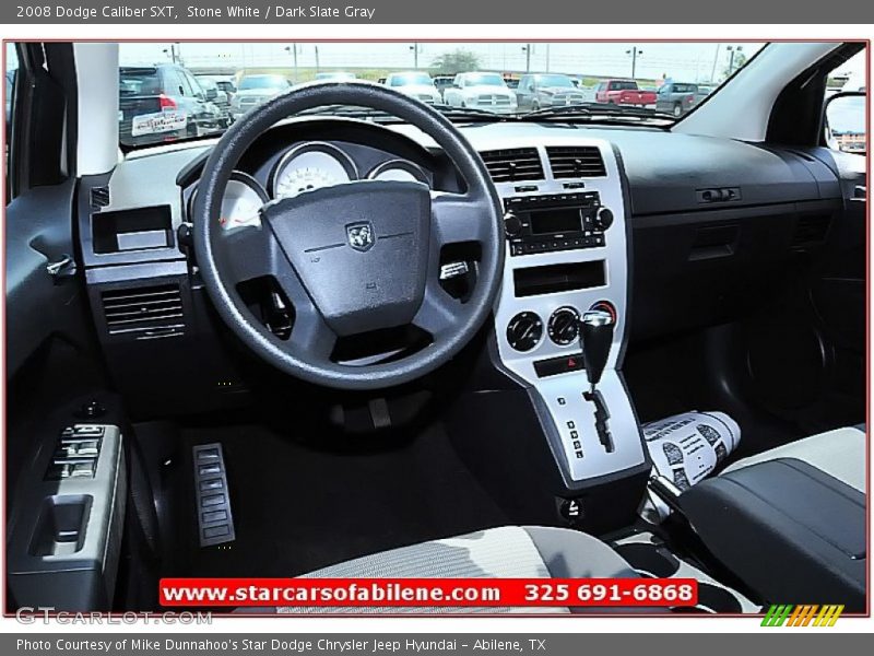 Stone White / Dark Slate Gray 2008 Dodge Caliber SXT