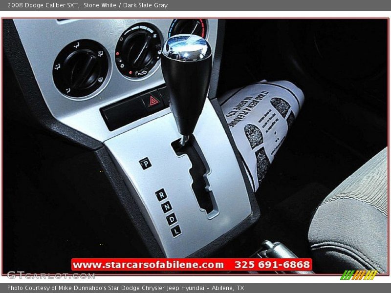 Stone White / Dark Slate Gray 2008 Dodge Caliber SXT