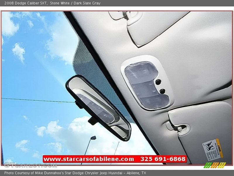 Stone White / Dark Slate Gray 2008 Dodge Caliber SXT