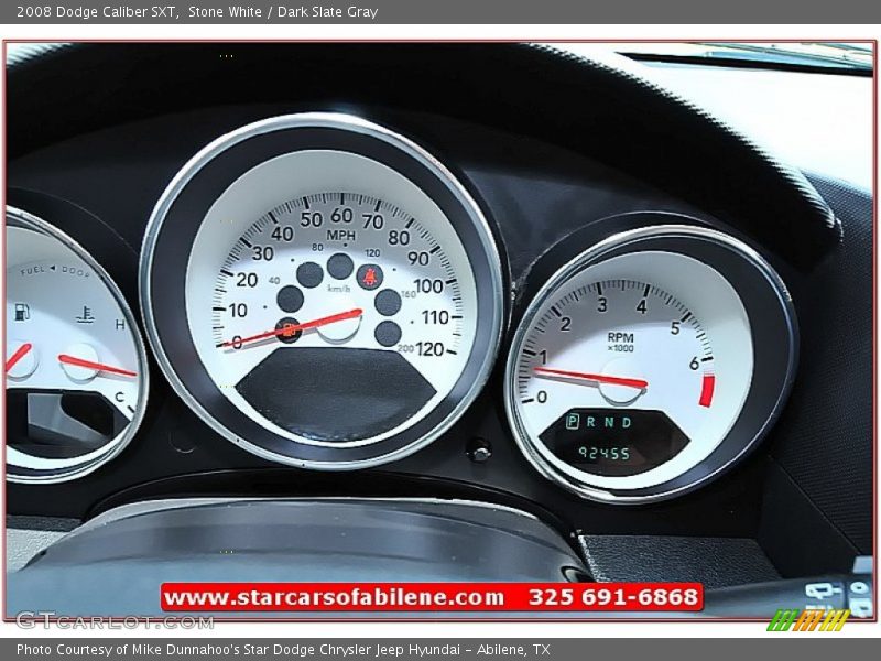 Stone White / Dark Slate Gray 2008 Dodge Caliber SXT
