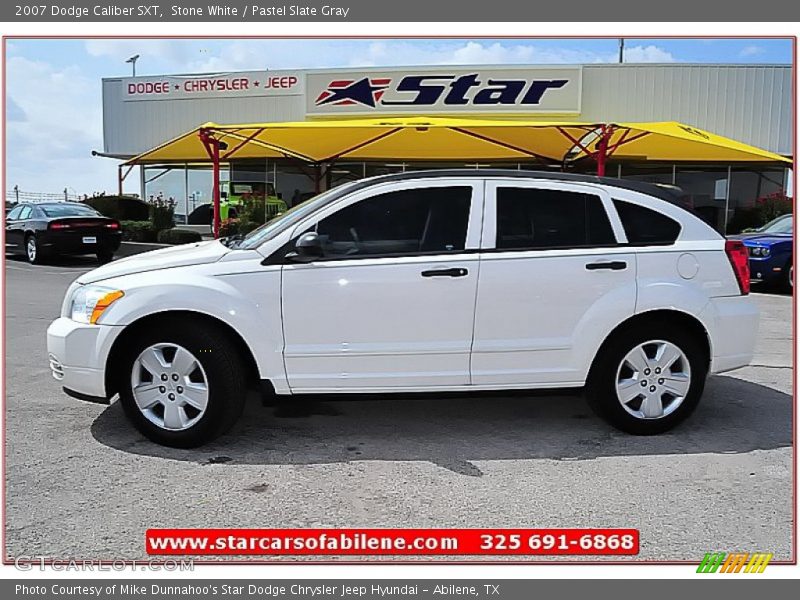 Stone White / Pastel Slate Gray 2007 Dodge Caliber SXT
