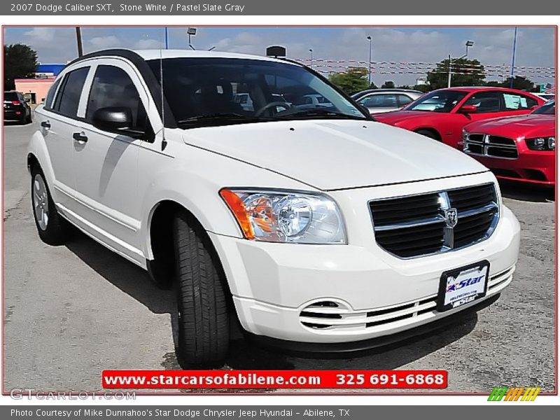 Stone White / Pastel Slate Gray 2007 Dodge Caliber SXT