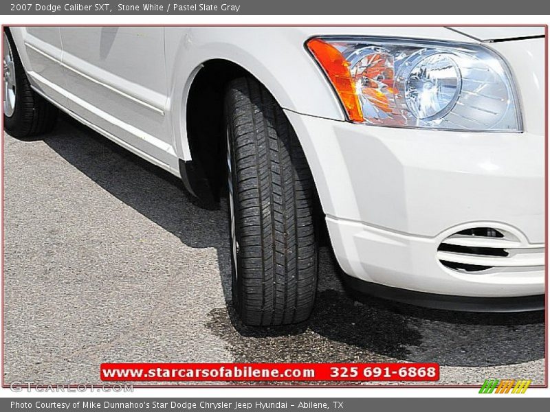 Stone White / Pastel Slate Gray 2007 Dodge Caliber SXT