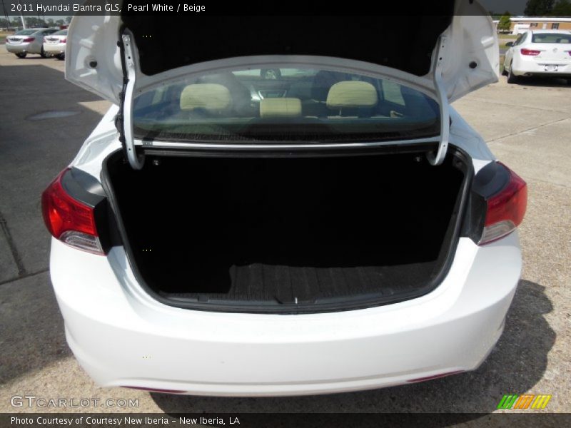 Pearl White / Beige 2011 Hyundai Elantra GLS