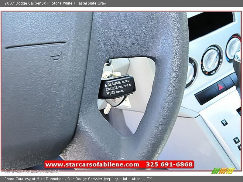 Stone White / Pastel Slate Gray 2007 Dodge Caliber SXT