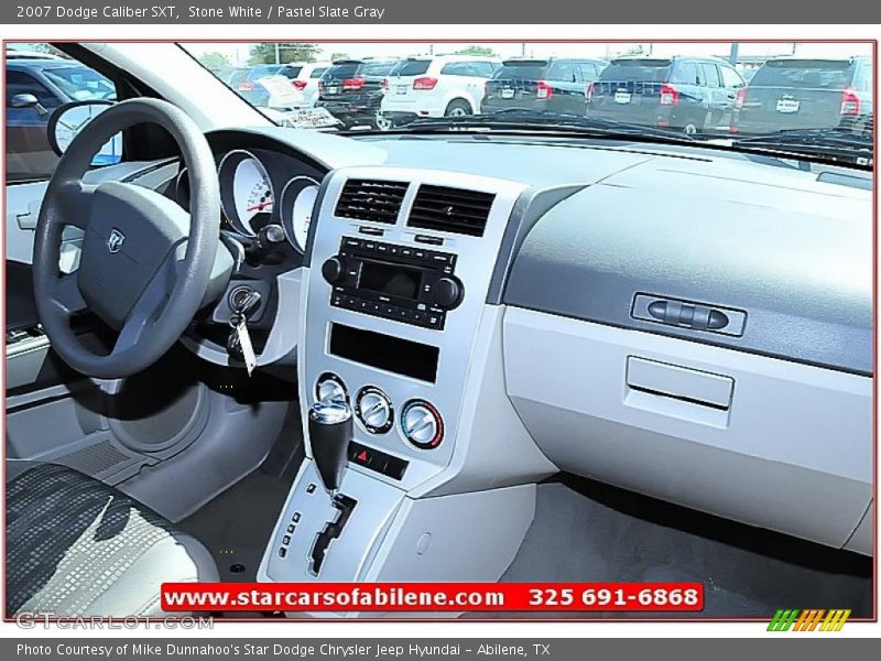 Stone White / Pastel Slate Gray 2007 Dodge Caliber SXT