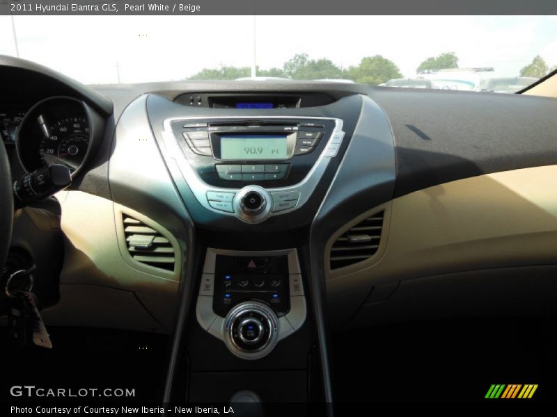 Pearl White / Beige 2011 Hyundai Elantra GLS
