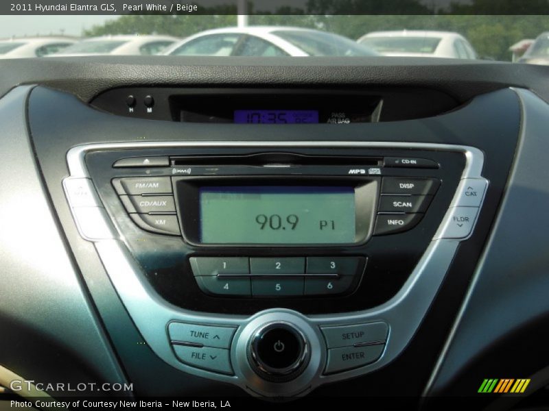 Pearl White / Beige 2011 Hyundai Elantra GLS