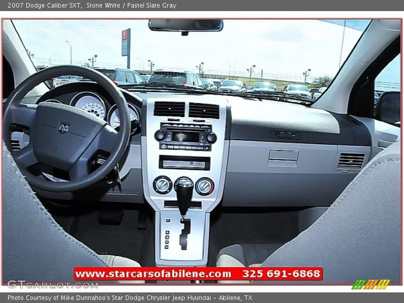 Stone White / Pastel Slate Gray 2007 Dodge Caliber SXT