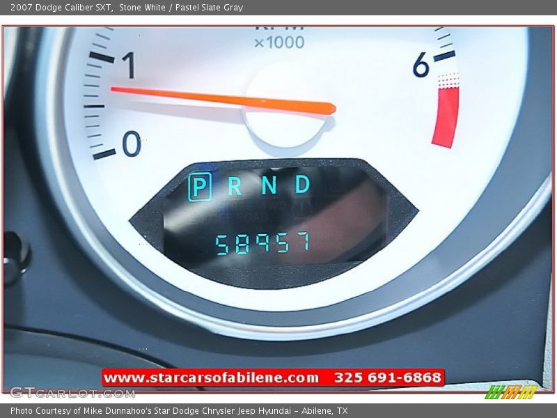 Stone White / Pastel Slate Gray 2007 Dodge Caliber SXT