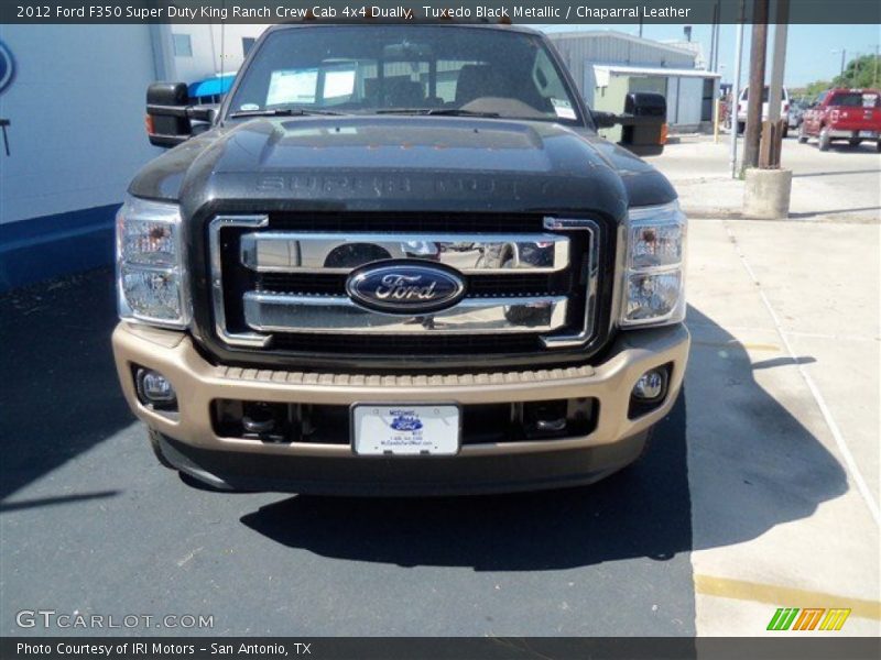Tuxedo Black Metallic / Chaparral Leather 2012 Ford F350 Super Duty King Ranch Crew Cab 4x4 Dually