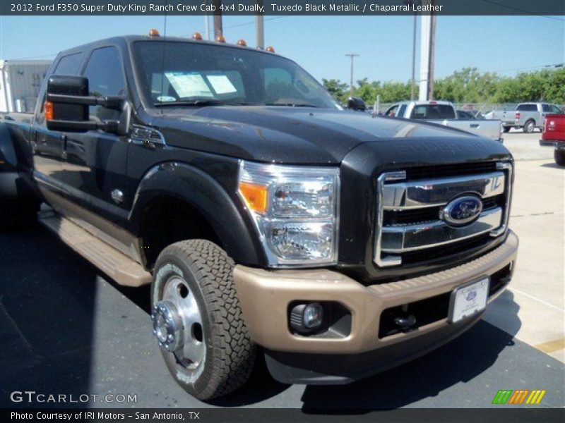 Tuxedo Black Metallic / Chaparral Leather 2012 Ford F350 Super Duty King Ranch Crew Cab 4x4 Dually