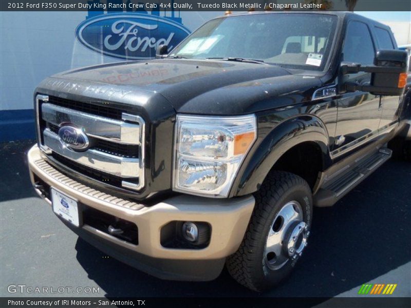 Tuxedo Black Metallic / Chaparral Leather 2012 Ford F350 Super Duty King Ranch Crew Cab 4x4 Dually