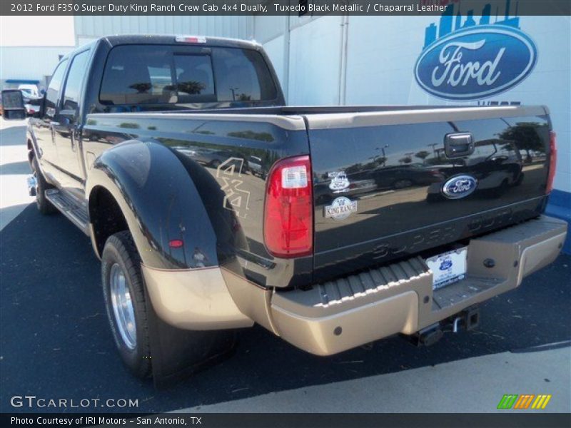 Tuxedo Black Metallic / Chaparral Leather 2012 Ford F350 Super Duty King Ranch Crew Cab 4x4 Dually