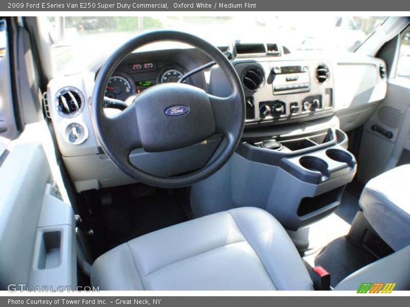 Oxford White / Medium Flint 2009 Ford E Series Van E250 Super Duty Commercial