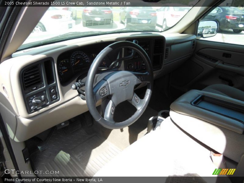 Sandstone Metallic / Tan 2005 Chevrolet Silverado 1500 LS Crew Cab