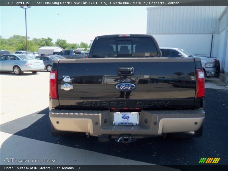 Tuxedo Black Metallic / Chaparral Leather 2012 Ford F350 Super Duty King Ranch Crew Cab 4x4 Dually