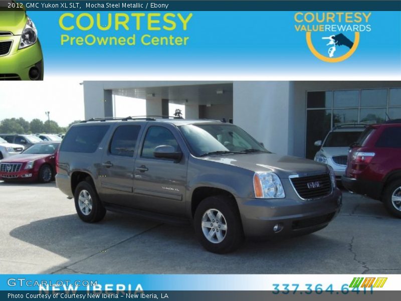 Mocha Steel Metallic / Ebony 2012 GMC Yukon XL SLT