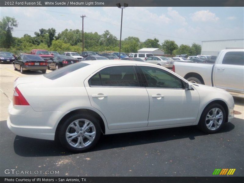 White Suede / Medium Light Stone 2012 Ford Fusion SE
