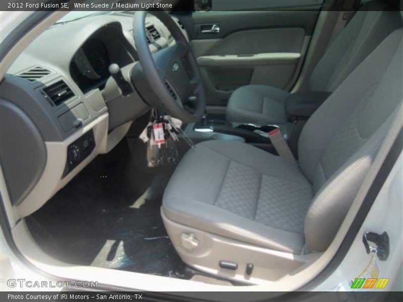White Suede / Medium Light Stone 2012 Ford Fusion SE