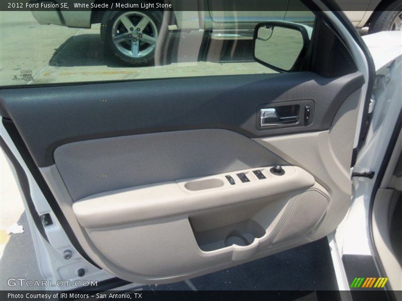 White Suede / Medium Light Stone 2012 Ford Fusion SE