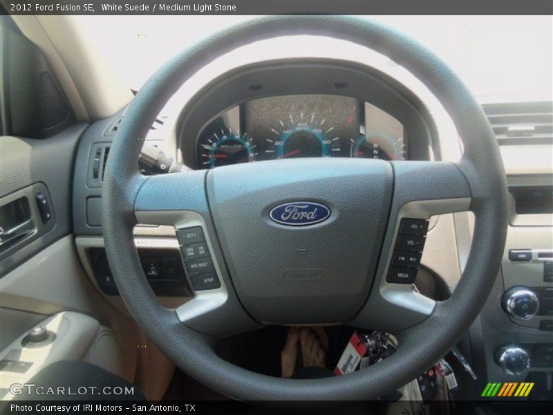 White Suede / Medium Light Stone 2012 Ford Fusion SE