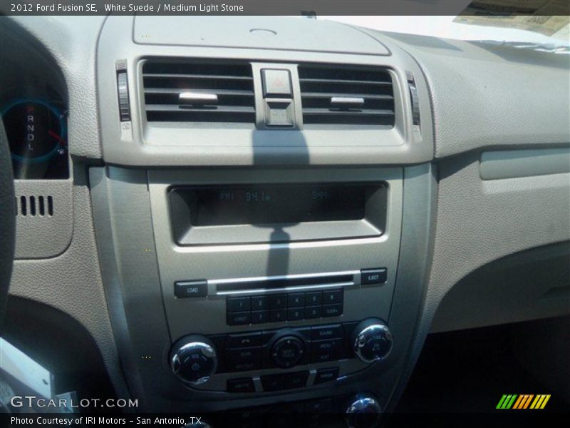 White Suede / Medium Light Stone 2012 Ford Fusion SE
