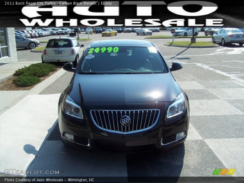 Carbon Black Metallic / Ebony 2011 Buick Regal CXL Turbo