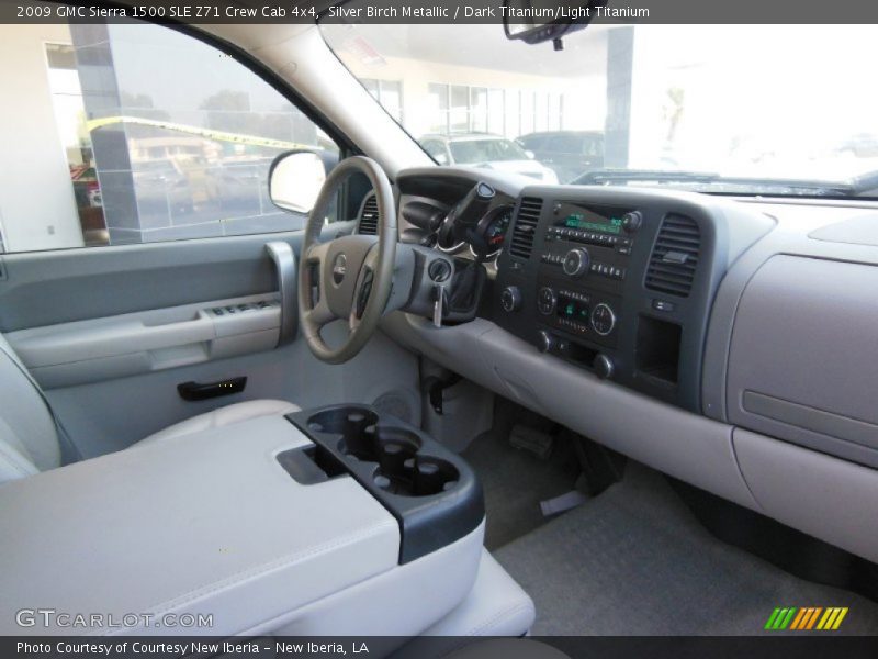 Silver Birch Metallic / Dark Titanium/Light Titanium 2009 GMC Sierra 1500 SLE Z71 Crew Cab 4x4