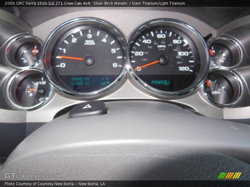 Silver Birch Metallic / Dark Titanium/Light Titanium 2009 GMC Sierra 1500 SLE Z71 Crew Cab 4x4