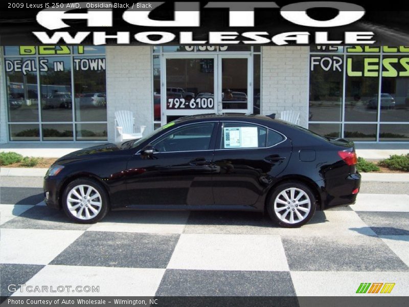 Obsidian Black / Black 2009 Lexus IS 250 AWD