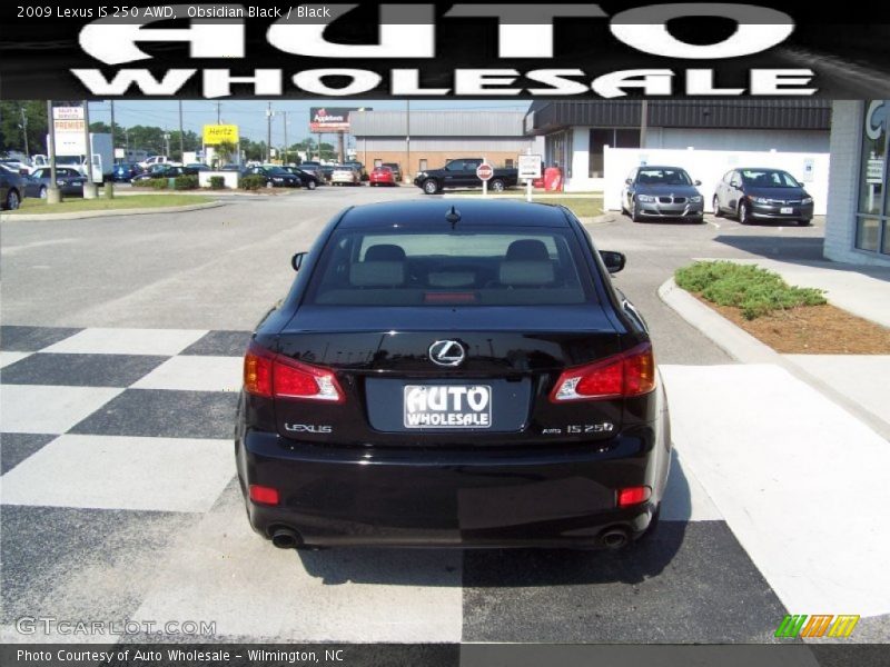 Obsidian Black / Black 2009 Lexus IS 250 AWD