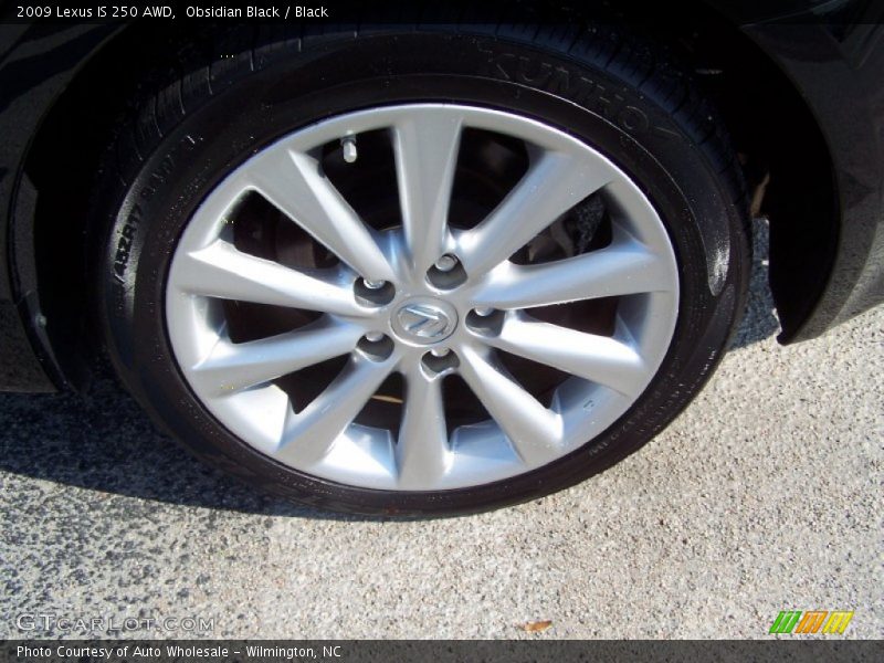 Obsidian Black / Black 2009 Lexus IS 250 AWD