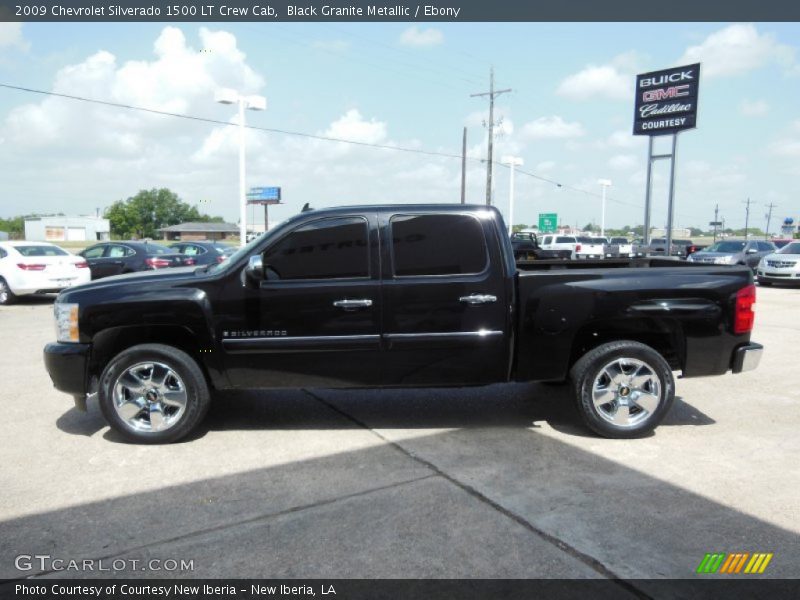 Black Granite Metallic / Ebony 2009 Chevrolet Silverado 1500 LT Crew Cab