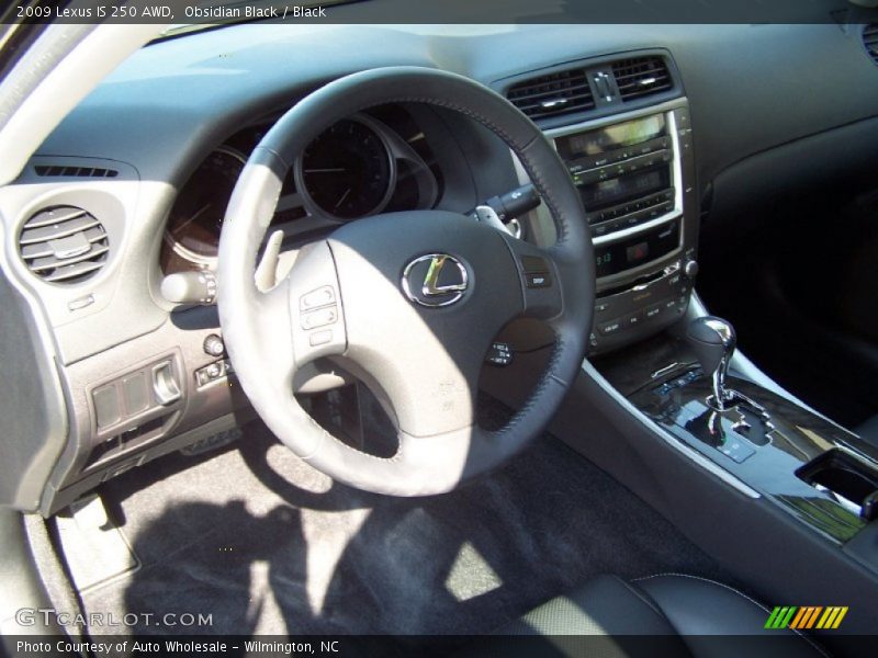 Obsidian Black / Black 2009 Lexus IS 250 AWD