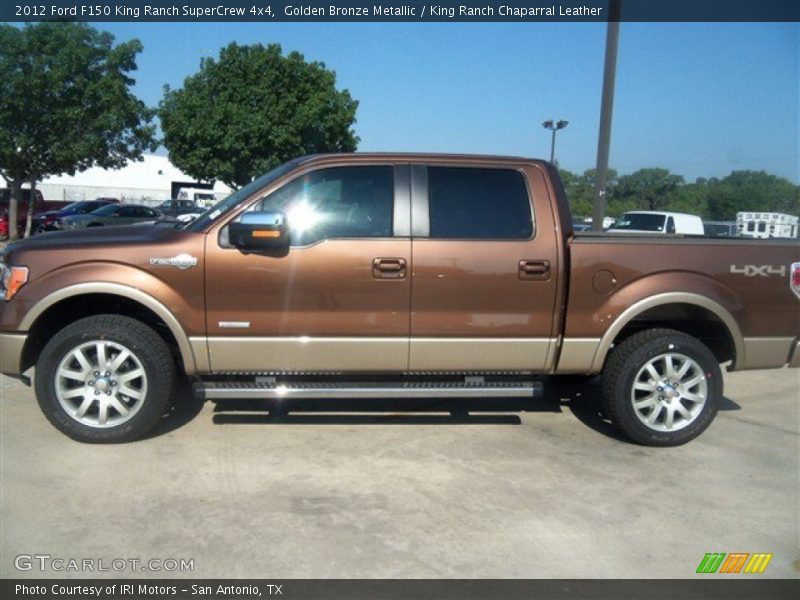 Golden Bronze Metallic / King Ranch Chaparral Leather 2012 Ford F150 King Ranch SuperCrew 4x4
