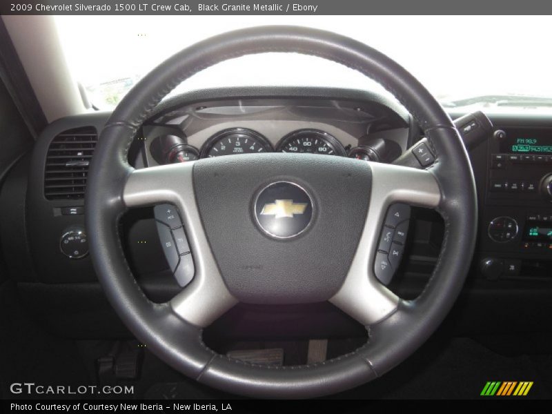 Black Granite Metallic / Ebony 2009 Chevrolet Silverado 1500 LT Crew Cab
