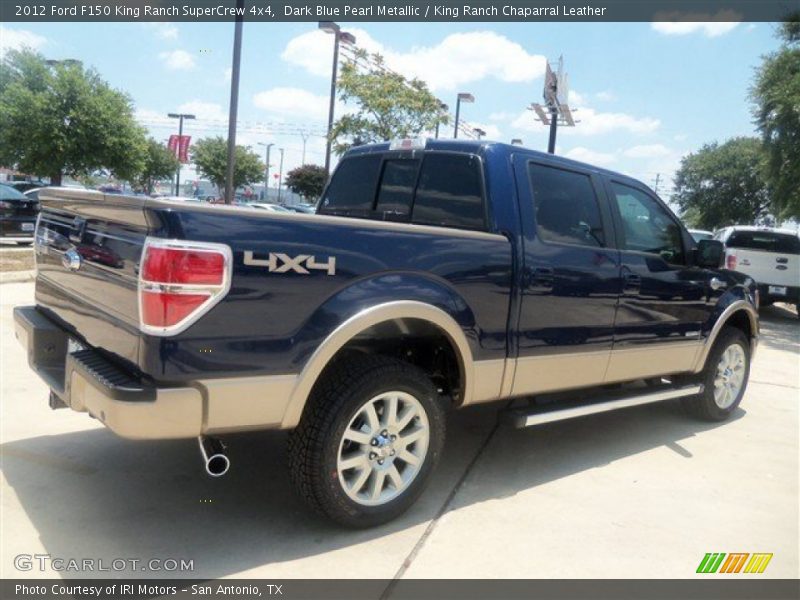 Dark Blue Pearl Metallic / King Ranch Chaparral Leather 2012 Ford F150 King Ranch SuperCrew 4x4