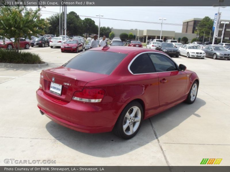 Crimson Red / Black 2011 BMW 1 Series 128i Coupe