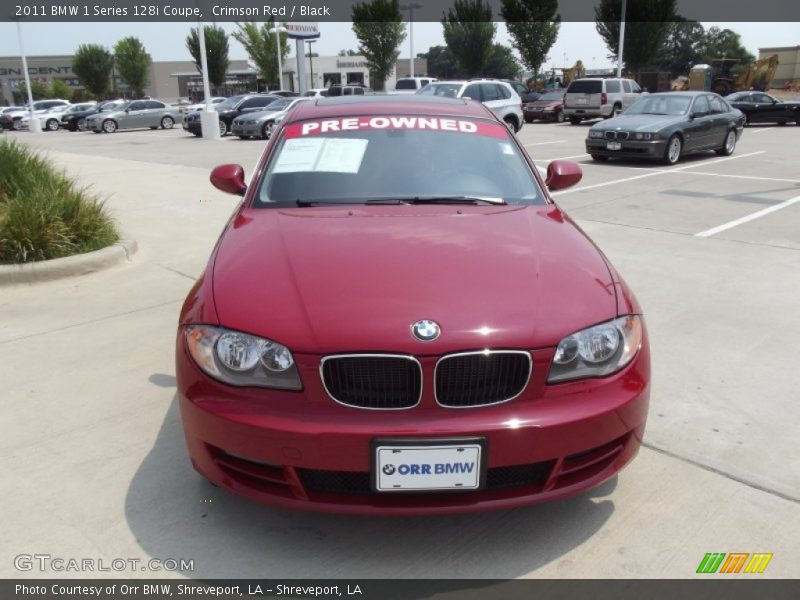 Crimson Red / Black 2011 BMW 1 Series 128i Coupe
