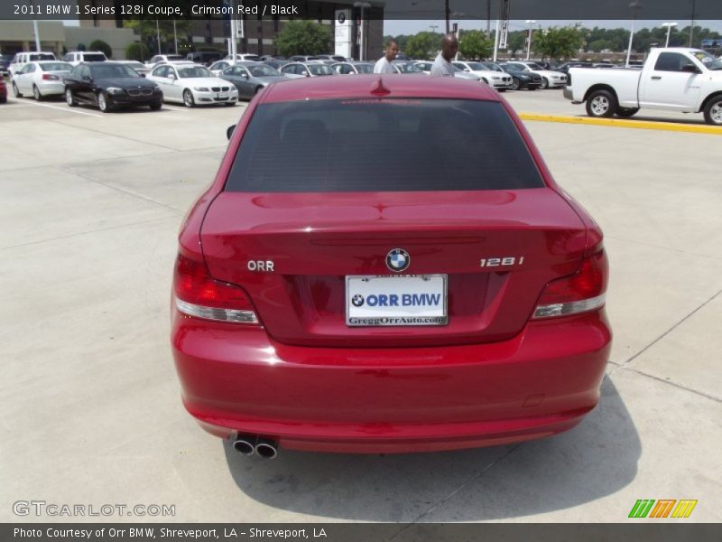 Crimson Red / Black 2011 BMW 1 Series 128i Coupe