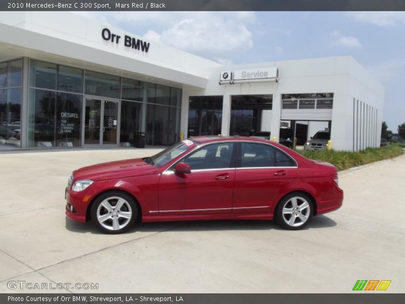 Mars Red / Black 2010 Mercedes-Benz C 300 Sport