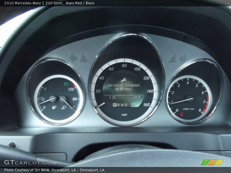 Mars Red / Black 2010 Mercedes-Benz C 300 Sport